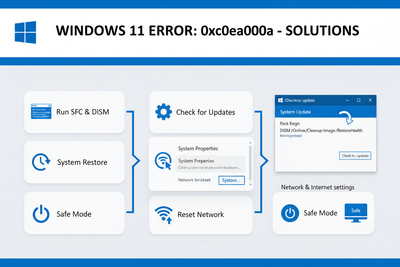 How to fix error 0xc0ea000a - Windows 11